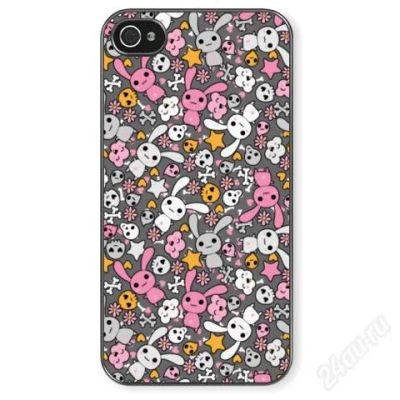 Лот: 2555154. Фото: 1. Чехол для iPhone 4/4S Кawaii rabbits. Чехлы, бамперы