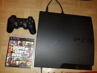 Лот: 3560683. Фото: 1. Sony PlayStation 3 320GB + GTA5. Игровые приставки, консоли