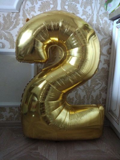 Лот: 13935261. Фото: 1. Цифра 2 два. Воздушные шары