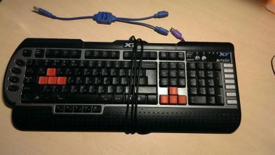 Лот: 3271333. Фото: 1. Игровая клавиатура - A4TECH X7... Клавиатуры и мыши