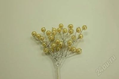 Лот: 2730157. Фото: 1. мини-веточки с жемчужинками кремовые. Скрапбукинг