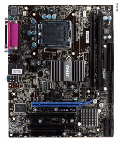 Лот: 9510202. Фото: 1. Мат плата LGA 775: MSI G41M-P26... Материнские платы