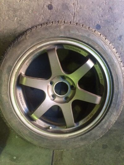 Лот: 8043922. Фото: 1. пара новых RAYS Volk Racing TE37. Шины на дисках