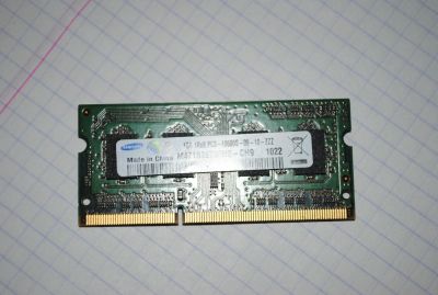 Лот: 4957778. Фото: 1. Оперативка для ноутбука DDR3 1Gb... Оперативная память