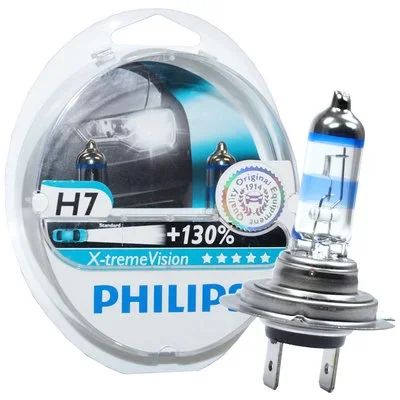 Лот: 14289620. Фото: 1. Галогеновые лампы Philips H7 X-TremeVision... Детали тюнинга