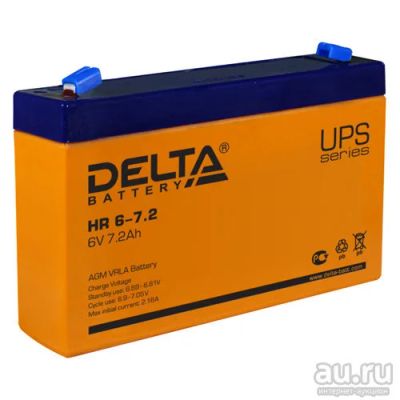 Лот: 13230509. Фото: 1. Аккумулятор АКБ Delta HR 6-7.2... ИБП, аккумуляторы для ИБП