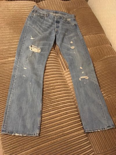 Лот: 14701144. Фото: 1. джинсы Levi's W34хL32. Брюки, джинсы, шорты