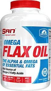 Лот: 10241162. Фото: 1. Omega Flax Oil 100 капс. SAN... Спортивное питание, витамины