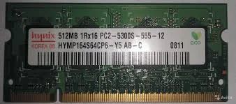 Лот: 4725175. Фото: 1. sodimm ddr2 hunix 512mb 2rx16... Оперативная память