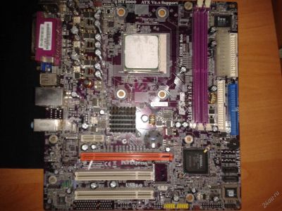 Лот: 3606248. Фото: 1. Мат.плата HT2000 ATX V2.x Support... Материнские платы