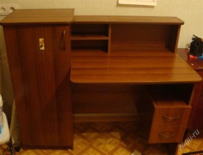 Лот: 1530748. Фото: 1. Стол парта со шкафом. Столики, стулья, парты