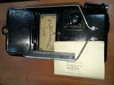 Лот: 13319903. Фото: 1. мегомметр МС-05 1969 г. 2500 вольт. Контрольно-измерительное оборудование