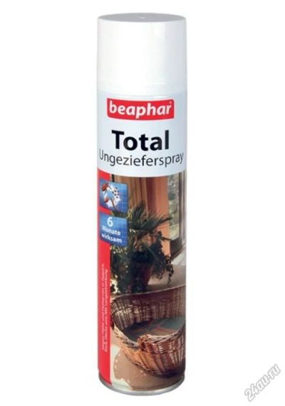 Лот: 5670705. Фото: 1. Спрей Beaphar Total для защиты... Косметика для животных