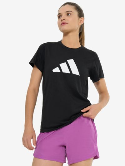 Лот: 23995781. Фото: 1. Футболка женская adidas, Черный. Другое (спортивная одежда)