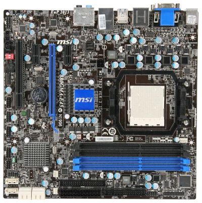 Лот: 3522980. Фото: 1. MSI 880GMA-E45 [AMD 880G] [Встроенное... Материнские платы
