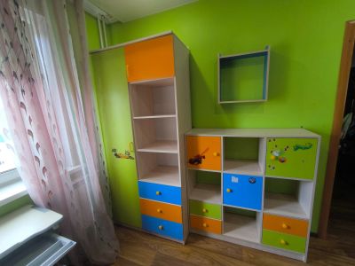 Лот: 25634830. Фото: 1. Шкаф и полки в детскую комнату. Шкафы, стеллажи, комоды