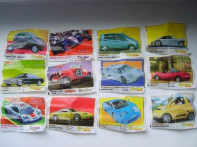 Лот: 72285. Фото: 1. Вкладыши "Turbo". Наклейки, карточки, вкладыши