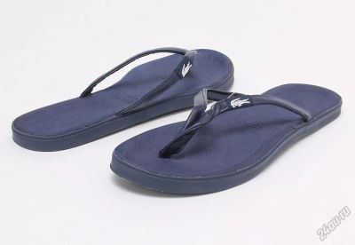 Лот: 5717739. Фото: 1. Сланцы Lacoste Lovina BLU EU 38... Шлепанцы, сланцы