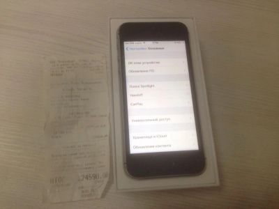 Лот: 8854476. Фото: 1. iPhone 5S черный 16GB. Срочно!. Смартфоны