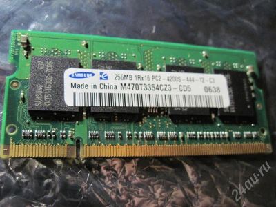 Лот: 636272. Фото: 1. SODIMM DDR2 256 Mb Samsung. Оперативная память
