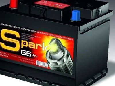Лот: 12131029. Фото: 1. Аккумулятор Spark 55 Ач R (Прямая... Аккумуляторы