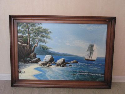 Лот: 4205598. Фото: 1. картина маслом 85 на 65. Картины, рисунки