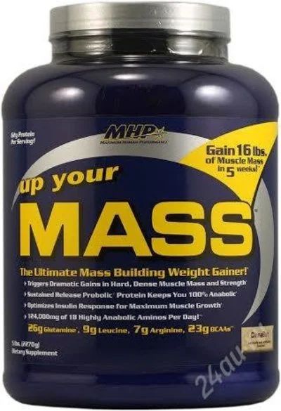 Лот: 4495112. Фото: 1. Гейнер Up Your Mass от MHP 5 lb... Спортивное питание, витамины