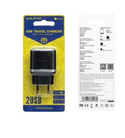 Лот: 22150844. Фото: 1. СЗУ BOROFONE BA-25A 2*USB 2.1A... Зарядные устройства, блоки питания, адаптеры сетевые для смартфонов