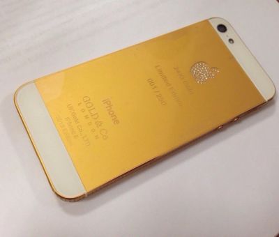 Лот: 4614013. Фото: 1. Эксклюзивный IPhone 5 gold limited... Смартфоны