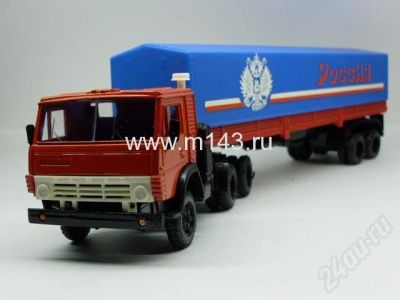 Лот: 716948. Фото: 1. КамАЗ 5410 с полуприцепом ( при... Автомоделизм