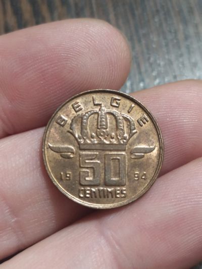 Лот: 18895322. Фото: 1. Бельгия. 50 сентим. 1994г. Европа