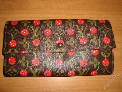 Лот: 719010. Фото: 1. Кошелек LV с вишенками.Louis Vuitton. Бумажники, кошельки, портмоне