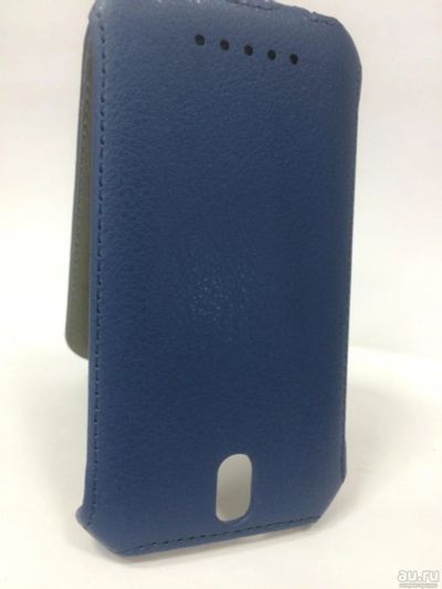 Лот: 9700873. Фото: 1. Чехол-книжка HTC One SV Синий... Чехлы, бамперы
