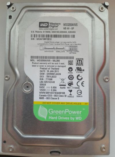 Лот: 20108043. Фото: 1. Жёсткий диск. Жёсткие диски (HDD)