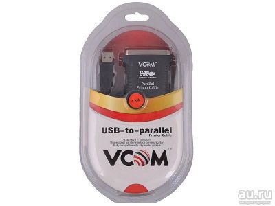 Лот: 13529122. Фото: 1. Кабель-переходник USB 2.0 - LPT... Шлейфы, кабели, переходники