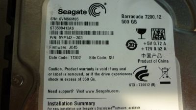 Лот: 19919860. Фото: 1. HDD Seagate Barracuda 500gb sata3. Жёсткие диски (HDD)