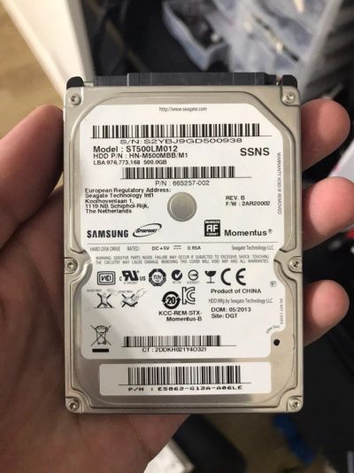 Лот: 10131609. Фото: 1. HDD 2.5" 500Gb Seagate ST500LM012. Жёсткие диски (HDD)