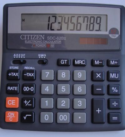 Лот: 23353436. Фото: 1. Калькулятор Citizen SDC-620ii. Калькуляторы