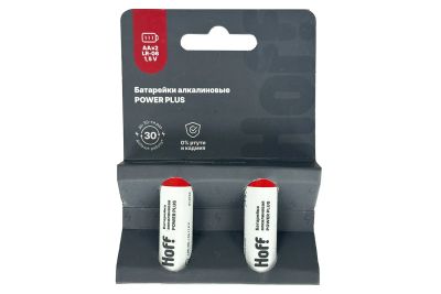 Лот: 23932695. Фото: 1. Батарейки алкалиновые HOFF POWER... Батарейки, аккумуляторы, элементы питания