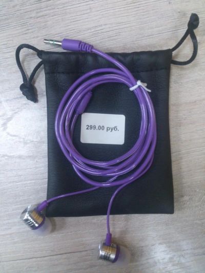 Лот: 9541890. Фото: 1. Наушники Mi Silicon фиолетовые. Антенны