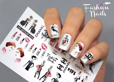 Лот: 10871599. Фото: 1. слайдер дизайн fashion nails на... Украшения, дизайн ногтей