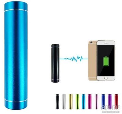 Лот: 8582571. Фото: 1. Power bank 2600 мА*ч Алюминиевый... Внешние, портативные аккумуляторы для смартфонов (Power bank)