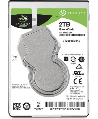 Лот: 11299841. Фото: 1. Жесткий диск HDD 2Tb 2,5” ST2000LM015... Жёсткие диски (HDD)