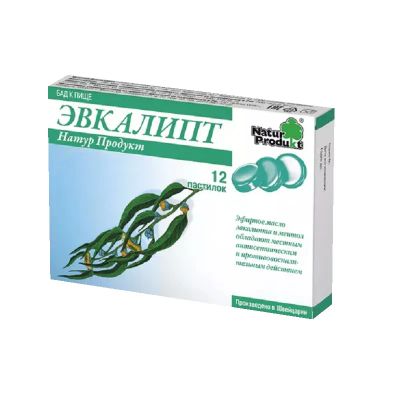 Лот: 23720163. Фото: 1. Натур Продукт Эвкалипт пастилки... Лекарства
