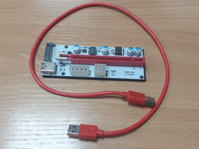 Лот: 20667624. Фото: 1. Райзер для майнинга, PCI-E x16... Шлейфы, кабели, переходники