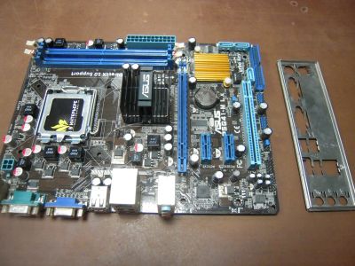 Лот: 11820773. Фото: 1. Материнская плата 775 ASUS P5G41-m... Материнские платы