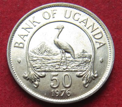 Лот: 18954492. Фото: 1. Уганда 50 центов, 1976 г. Остальные страны