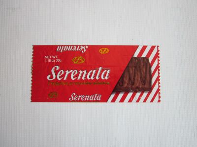 Лот: 25325322. Фото: 1. Этикетка от шоколадки "Serenata... Бутылки, пробки, этикетки