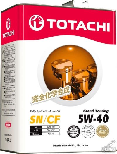Лот: 13639500. Фото: 1. Totachi Grand Touring SN 5W-40... Масла, жидкости