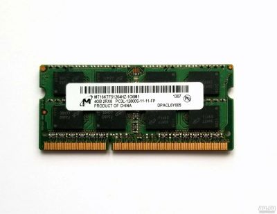 Лот: 13802279. Фото: 1. so dimm 4GB Micron ddr 3 1600mhz. Оперативная память